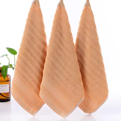 1 шт. 33x35 см банное полотенце из бамбука полотенце квадратное полотенце однотонная водопоглощающая салфетка для детей рот полотенце для рук мочалка - Цвет: Brown