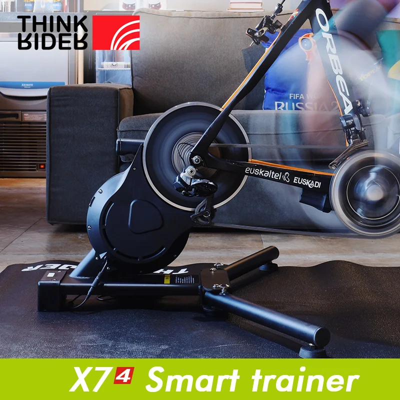 US $899.00 Thinkrider X7 Pro 4TH MTB Road Bicycle Smart Bike Trainer Builtin Power Meter Bike Trainers Platform For PowerFun Zwift PerfPro