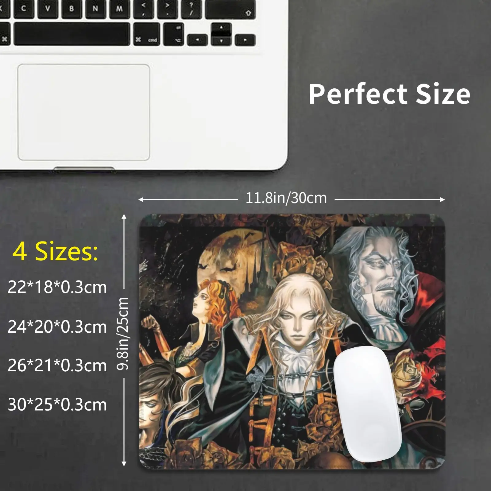 Castlevania Symphony Mouse Pad Stampa Fai Da Te Castlevania Symphony Of The Night Dracula X Dracula Vampire