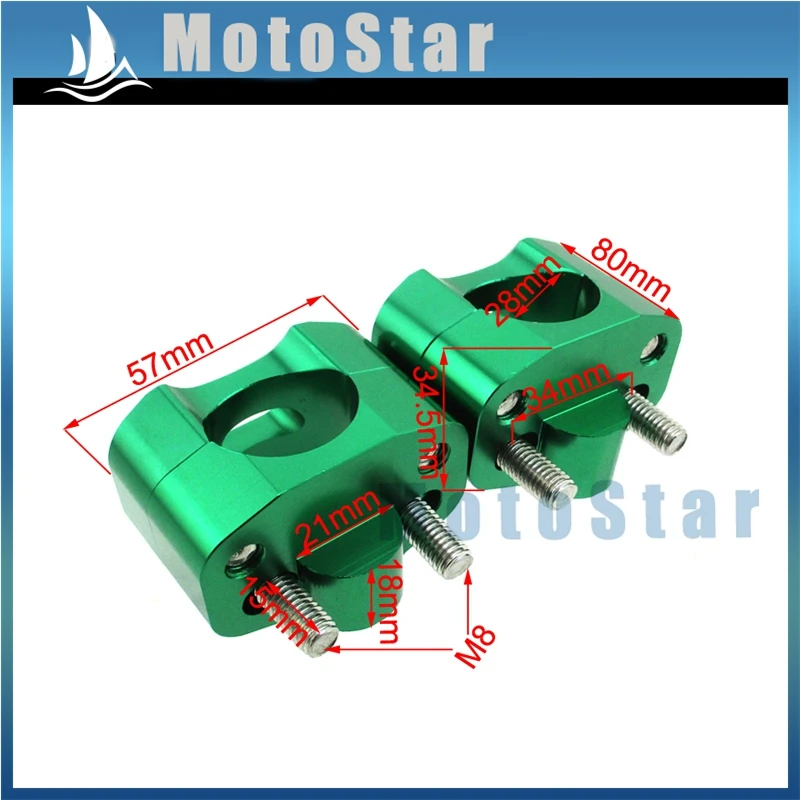 CNC алюминиевая ручка Зажим адаптер стояки конус для Fat 1 1/8 ''28 мм руль питбайк ATV Quad Мотокросс Мотоцикл