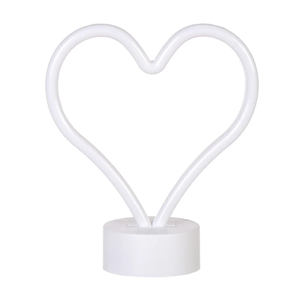 

Led Bedroom Star Shape Gift Heart Decoration Battery Powered Wedding With Pedestal Party Desk Neon Signs Night Light Christmas