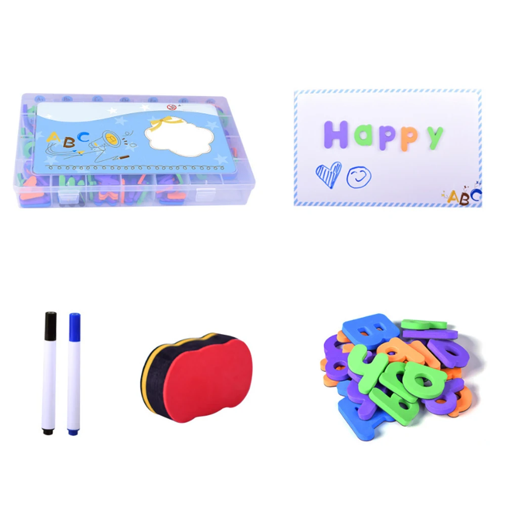 

Classroom Magnetic Letters Kit Double-Side Magnet Board 6 Eva Alphabet Letters For Kids Spelling Learning Preschool Education