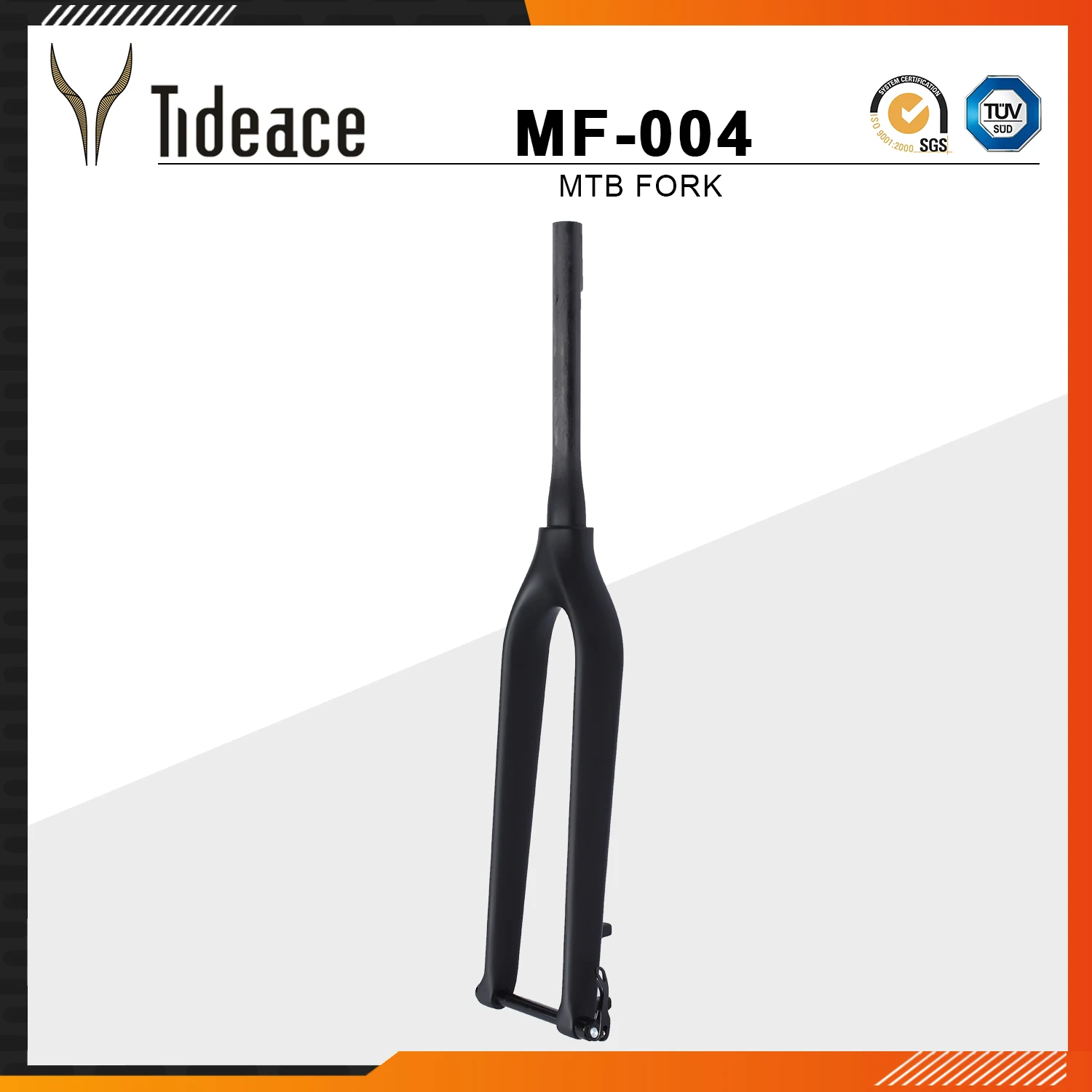 

Tideace Carbon Fiber Fork for Mountain Bike 29er T800 Carbon Rigid MTB 29 Tapered 1 1/2 with Thru Axle Shaft 100x15mm