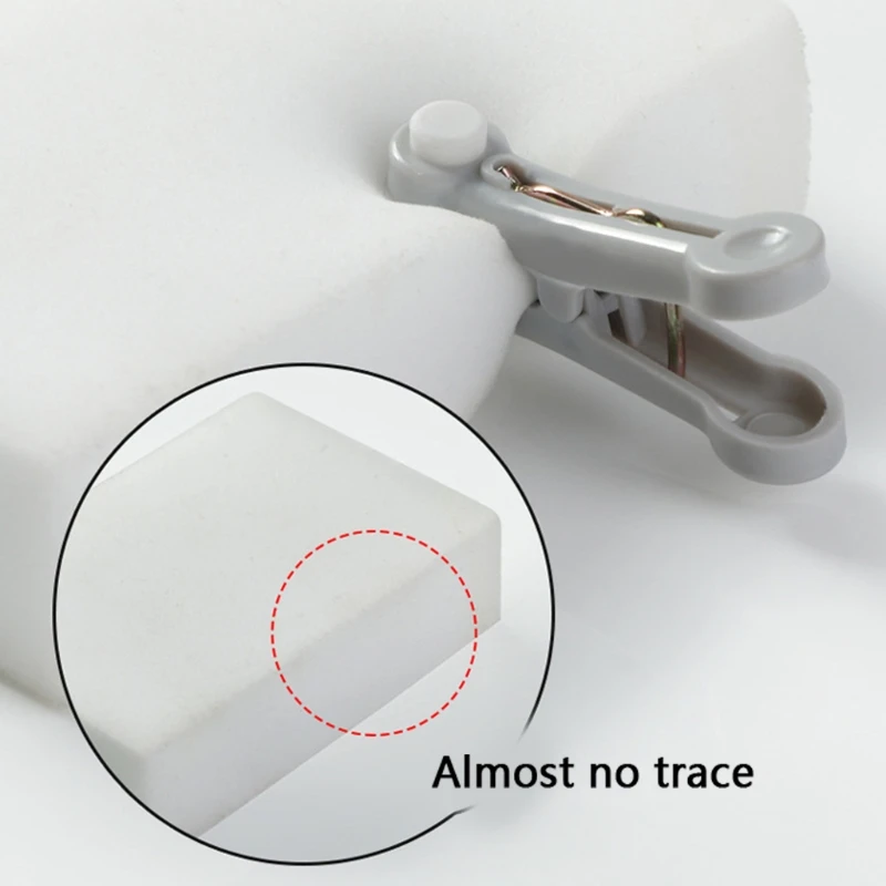 16pcs-Traceless-Clamps-Clothespin-Laundry-Organizer-Bed-Sheet-Clip-Clothes-Pin-Hangers-Beach-Towel-Clips-Keep.jpg 16 db Traceless Bilincsek Ruhacsomagolás Mosószeres Ágynemű Klip Ruhák Pin Fogasok Tengerparti Törülköző Klipek Tartsa Meg A Törülközőt Bl -Től - Image 2