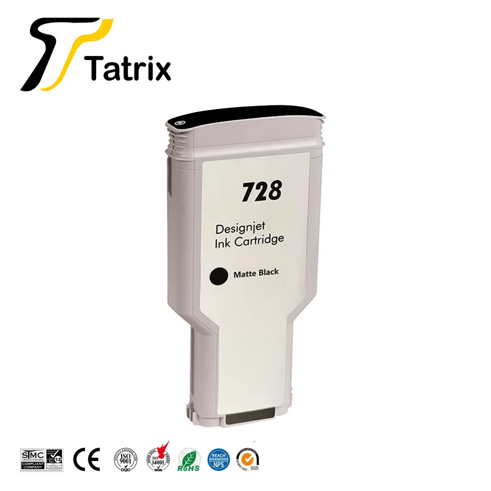 Tatrix 728 ink cartridge Premium Color Compatible Printer Inkjet hp 728 Ink Cartridge for HP DesignJet T730 T830 Printer 