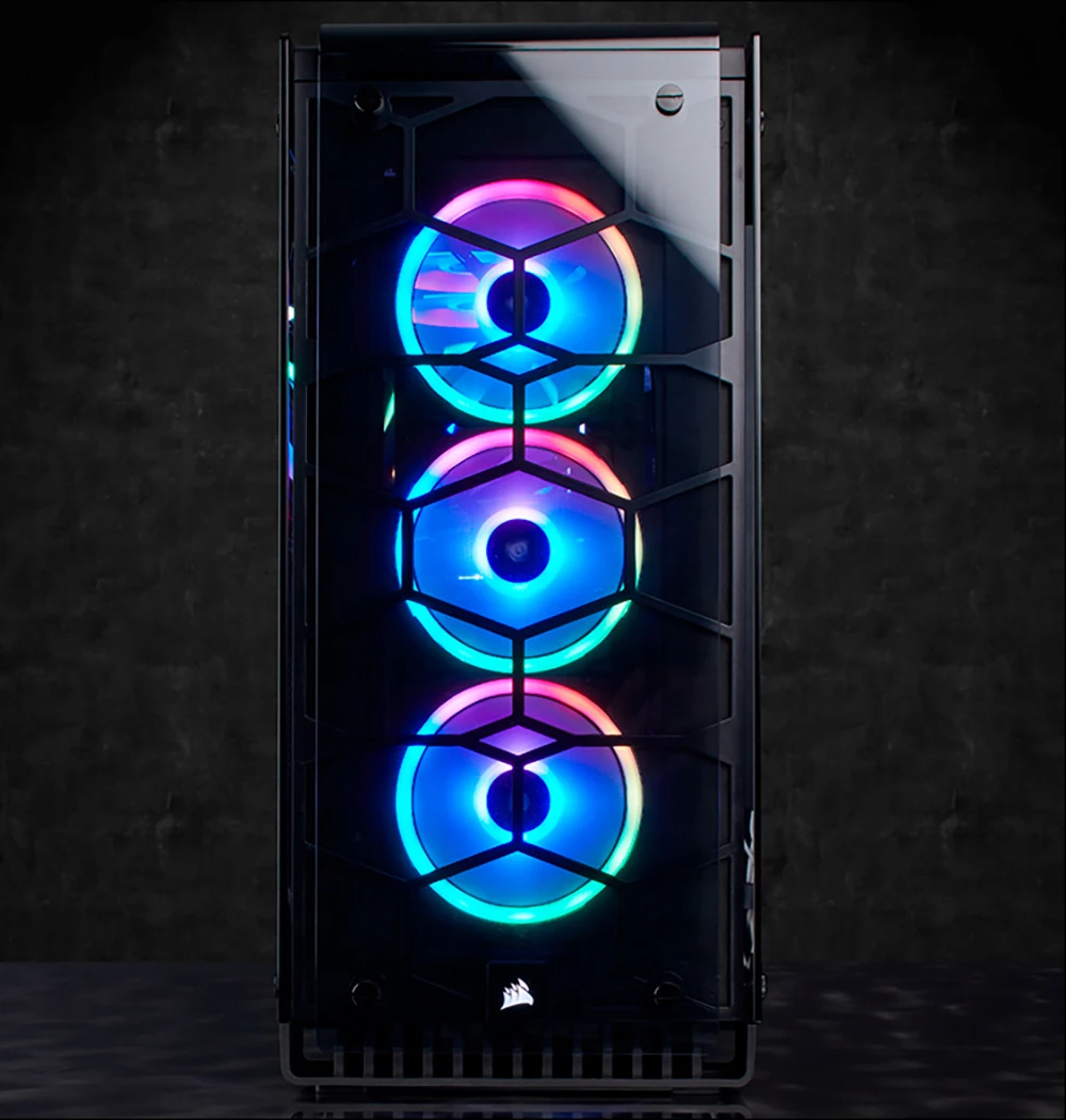 Corsair Вентилятор охлаждения LL серия LL120 RGB 140 RGB 120 мм двойной светильник RGB светодиодный PWM одиночный вентилятор с светильник ing Node Pro