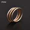 316 Stainless Steel Rounded Thin Rings Women Girls Small Circle Ring Jewelry 1.5mm Rose Gold Silver Color Size 4 5 6 7 8 9 10 11 1