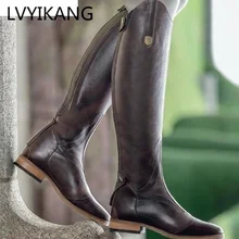 Новинка года; красивые женские сапоги для верховой езды; сапоги до колена из гладкой кожи; сезон осень-зима; теплые высокие сапоги; сапоги для верховой езды