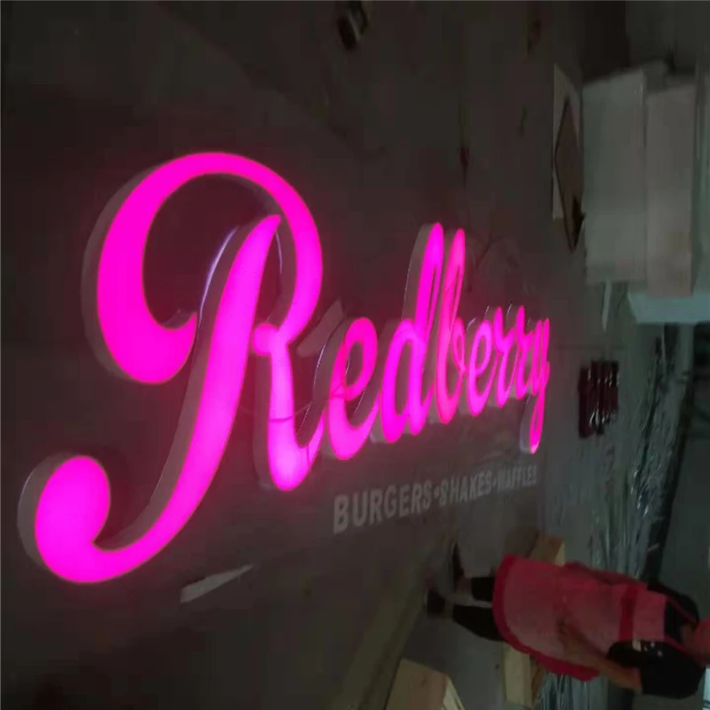 Фабричный магазин наружный акриловый светодиодный channel leter signage