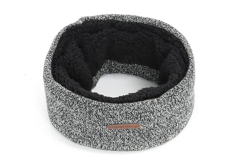 UNISEX Warm Knitted Ring Scarves Thick Inside Super Elastic Knit Mufflers Neck Warmers Loop Snood Shawl Ski Scarf For Men Women