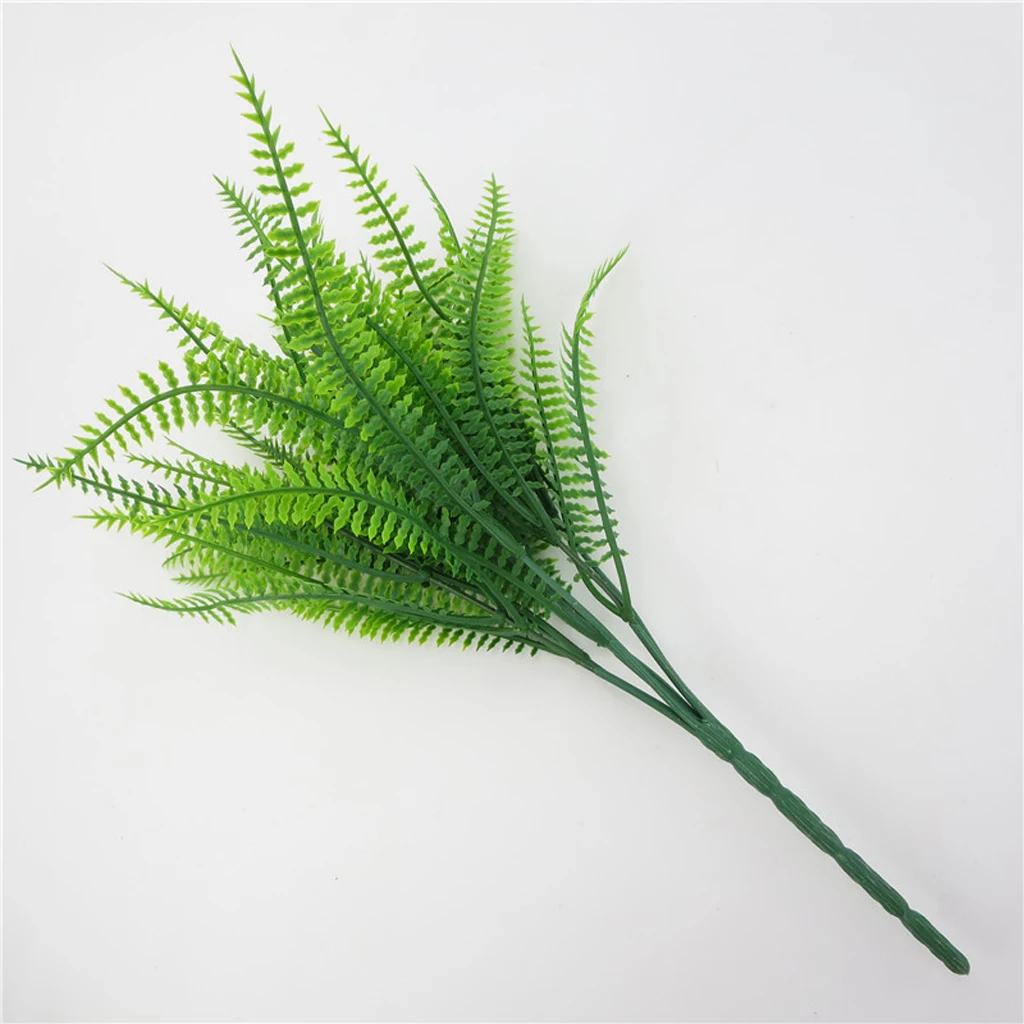 1 Branch of Artificial Long Stem Fern Leaf  58cm Tall Artificial Greenery Decoraetive Floral Wall Decor, Tabletop Potted Plants