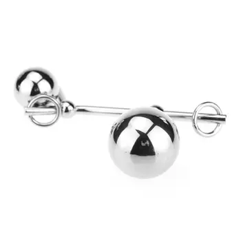 Female Anal Vagina Double Ball Plug In Steel Chastity Belts Rope Hook Sex Toy For Women Locking Chastity Belt 2