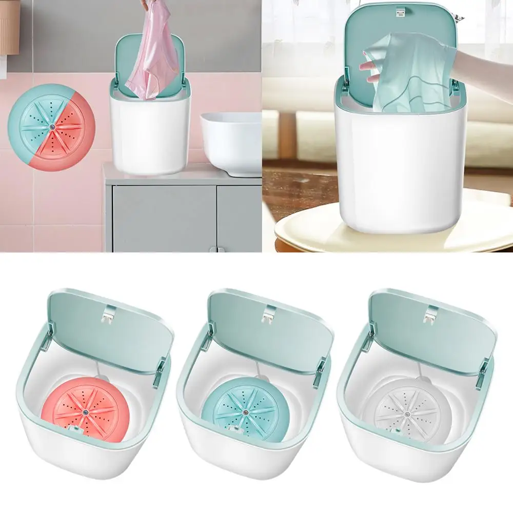 Mini Washing Machine Mini Washing Machine Automatic Household Mini Tube 3-5Kg Wash Underwear Care Cleaner Portable Washing Machine For Travel Car