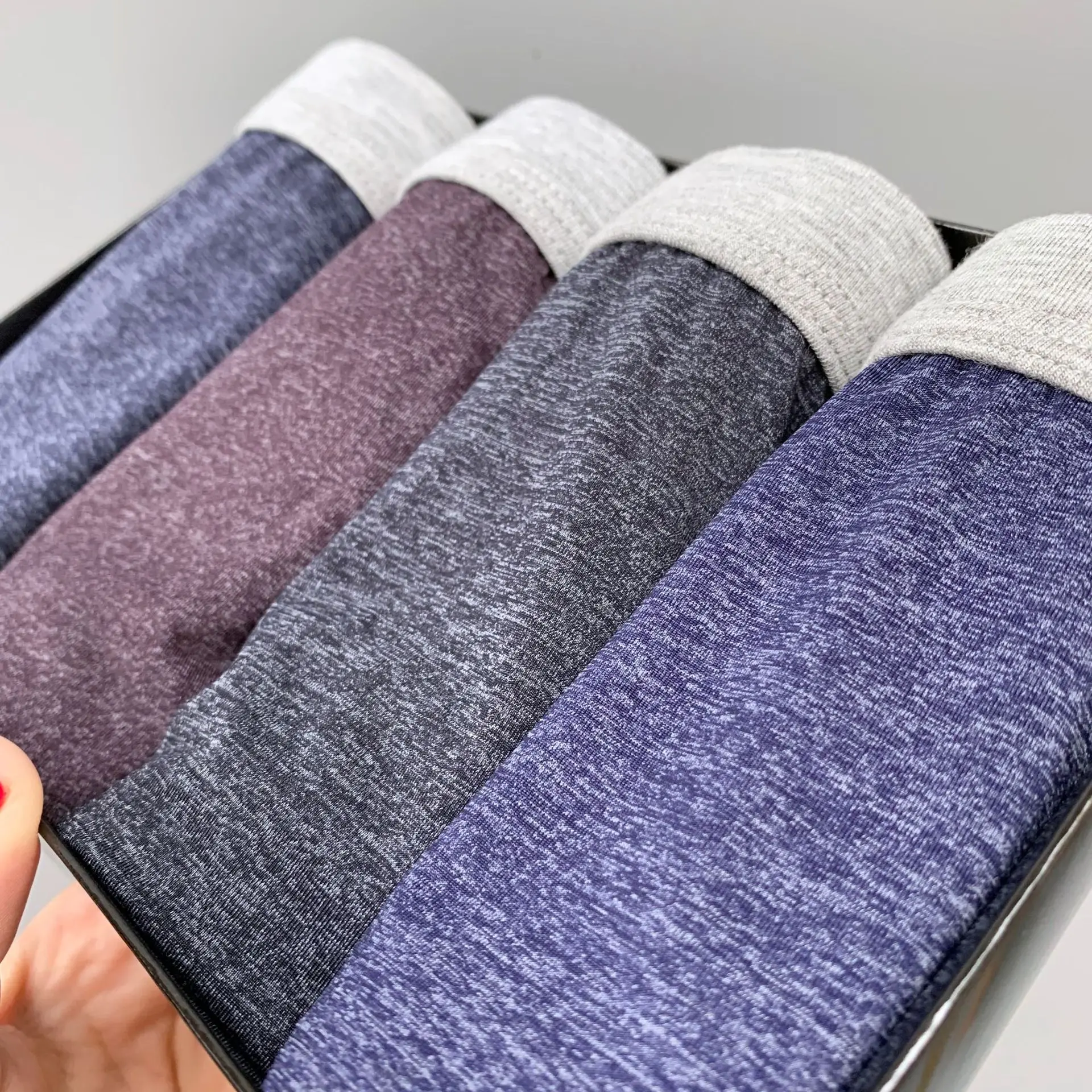 Летний Лидер продаж 3D Nano Ice Silk Для мужчин, со средней талией дышащее, удобное нижнее бельё трусы-боксеры трикотажные хлопковые Для мужчин на теле, 4 предмета в комплекте