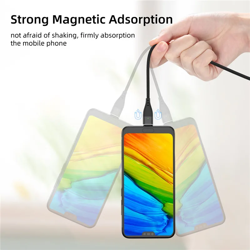 GTWIN 3A Магнитный кабель для iPhone 11 Pro XS Max X 7 Micro usb type C Быстрая зарядка зарядное устройство для samsung S10 S9 USB-C кабель для передачи данных