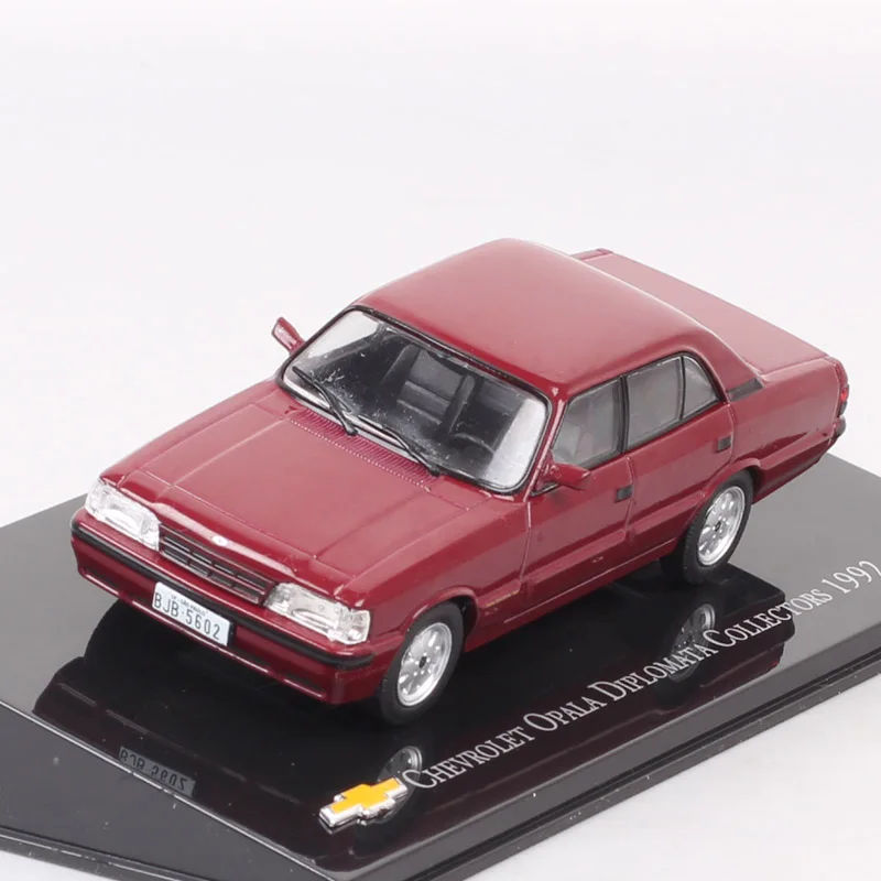 1/43 Mini Luxury Chevrolet Opala Diplomata Coupe Collectors 1992 Chevy Car Model Diecasts &amp Toy Vehicles With Acrylic Box Gift | Игрушки и