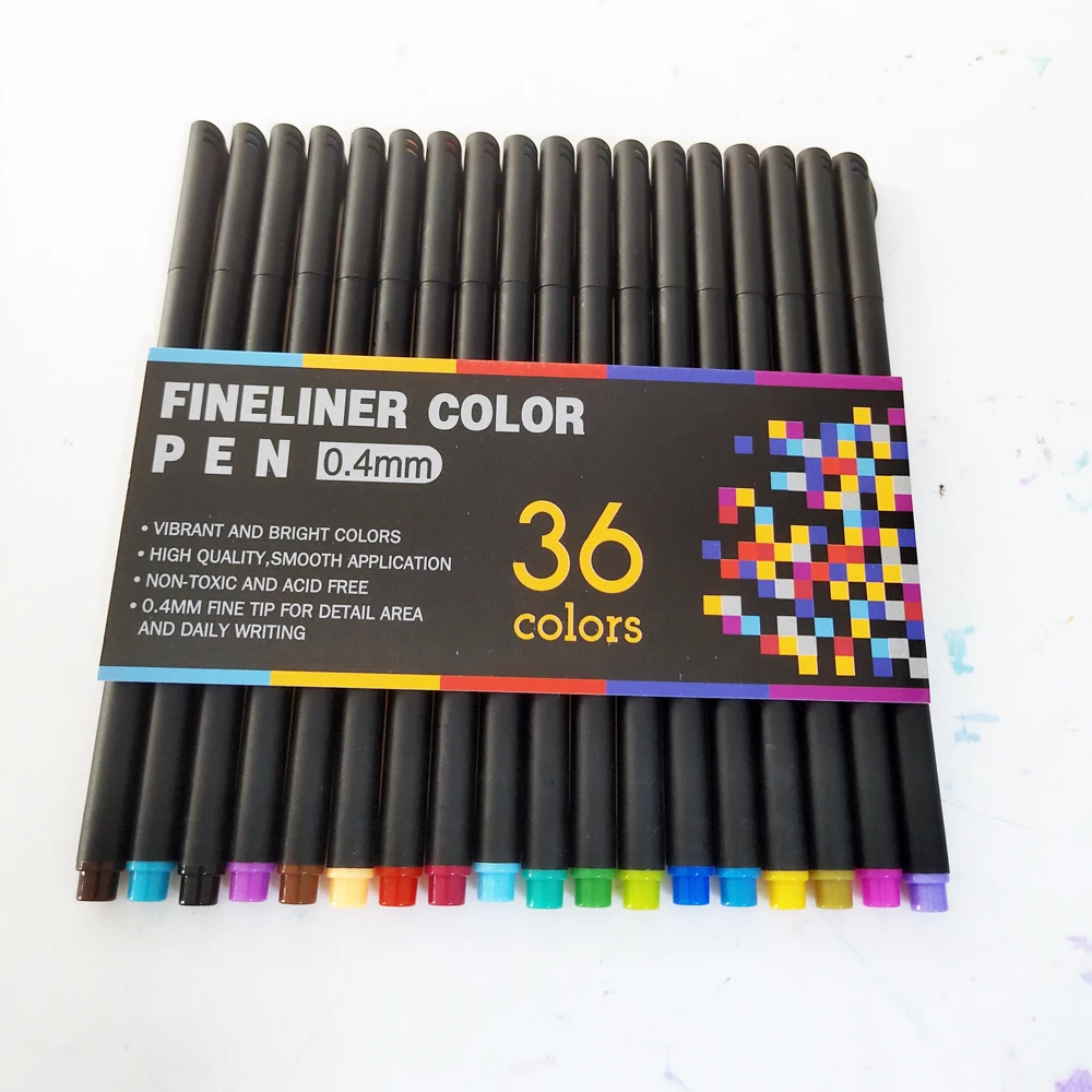 Художественный маркер Fineliner ручки Bullet Journal 12 24 48 60 100 цветов Рисование эскиз манга графическое граффити ручка товары для рукоделия