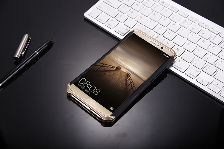 Анти-осенняя металлическая рамка пластиковая задняя крышка для Huawei mate 9 mate 9 алюминиевый сплав mate 9 mate 9 мобильный бампер чехол+ подарок