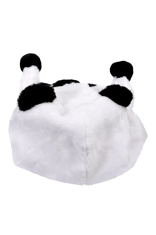Childrens Animal Hat With Scarf Faux Fur Kids Winter Hat Cool Gift- Panda