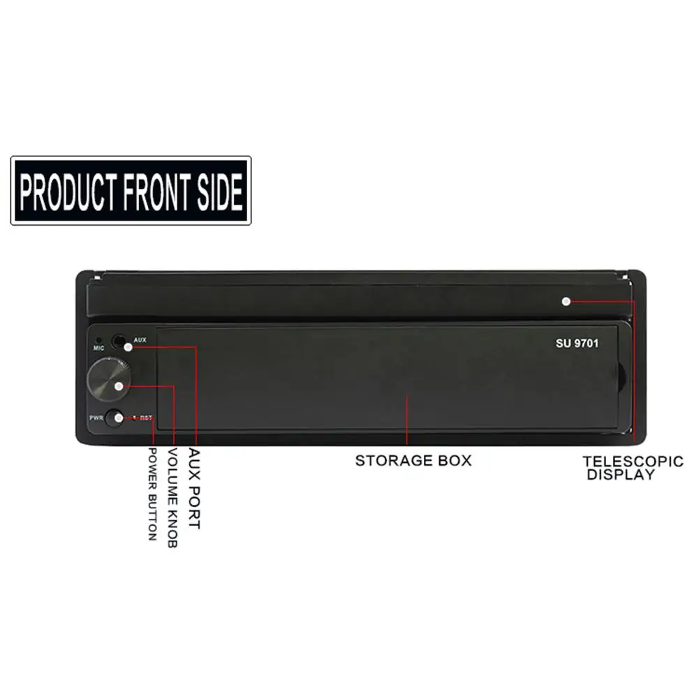 7 дюймов 1080P HD сенсорный экран Bluetooth Mp5 стерео плеер автомобиля 1 Din радио gps навигация Интегрированная машина с камерой заднего вида
