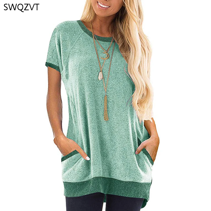 Футболка женская повседневная с коротким рукавом весна лето 2020|Футболки| |