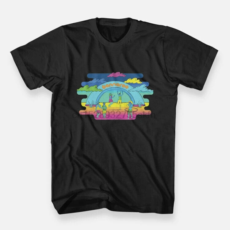Новая праздничная черная футболка с коротким рукавом Bonnaroo | Мужская одежда