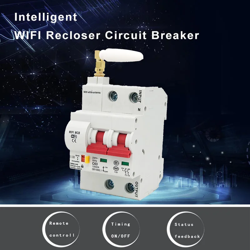 Wi-fi Interruptor de Circuito Disjuntor Inteligente 25A