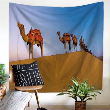 

Custom Desert Tapestry Wall Hanging For Party Decorations Art Home Decor Beach Towel Blankets Customized