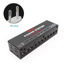 Overcurrent Protected Mini US/EU/UK Plug 10 Isolated DC Output Musical Instruments Accessories Guitar Pedal Power Supply