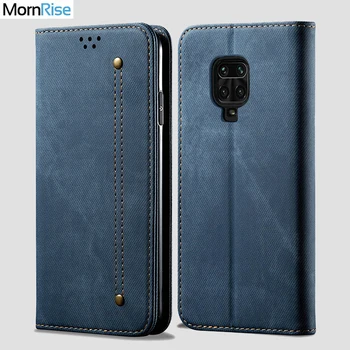 

Denim Leather Wallet Cases For Xiaomi Redmi Note 9 Pro / 9 Pro Max Case Magnetic Book Closure Flip Cover Card Holder Fundas