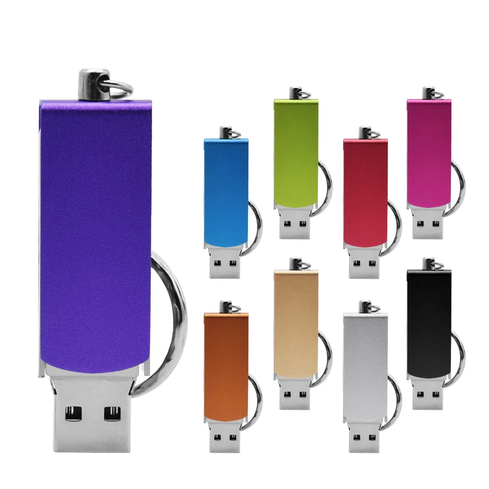 Супер мини металлический Usb флэш накопитель с цепочкой для ключей U Stick Pendrive 2 0 64 ГБ