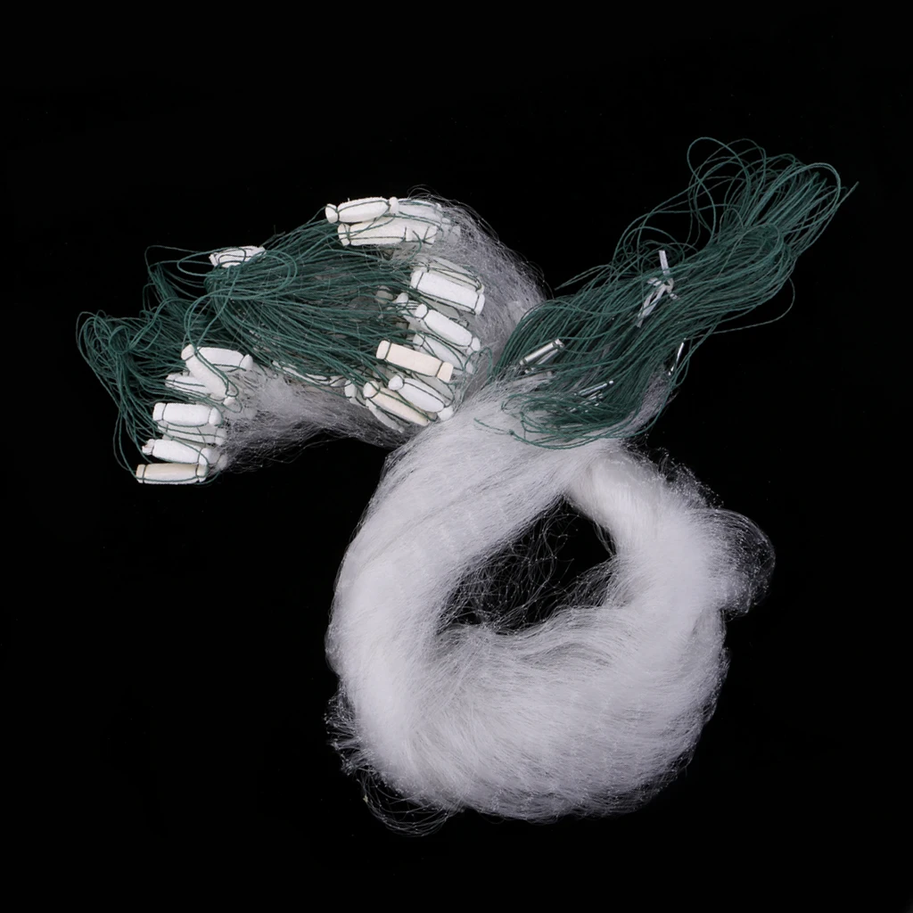 25 Meters Fishing Gill Net 1 Layer Monofilament Fishing with Mesh Trap Float Efficient Fishing Tackle Fishing Net Equipment