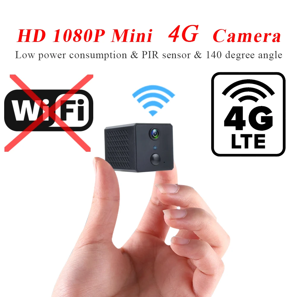 WD82 Mini 4G PIR Camera Night Vision 1080P