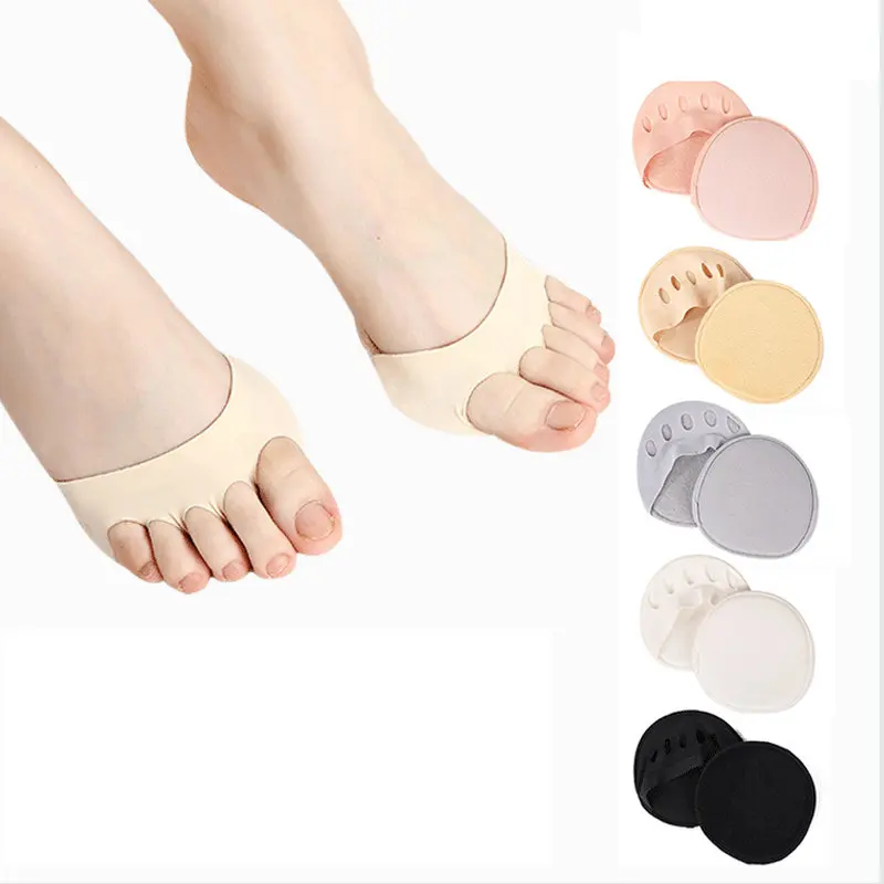 

S2 CITYLIFE Women's Forefoot Pad Half palm Socks Summer Thin Style Invisible Socks With Five Fingers And Split Toes