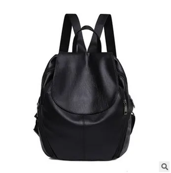 

Women Big Black Backpack Lady Satchel Travel Shopping School Backpack Girl Rucksack vintage Backpack Bag