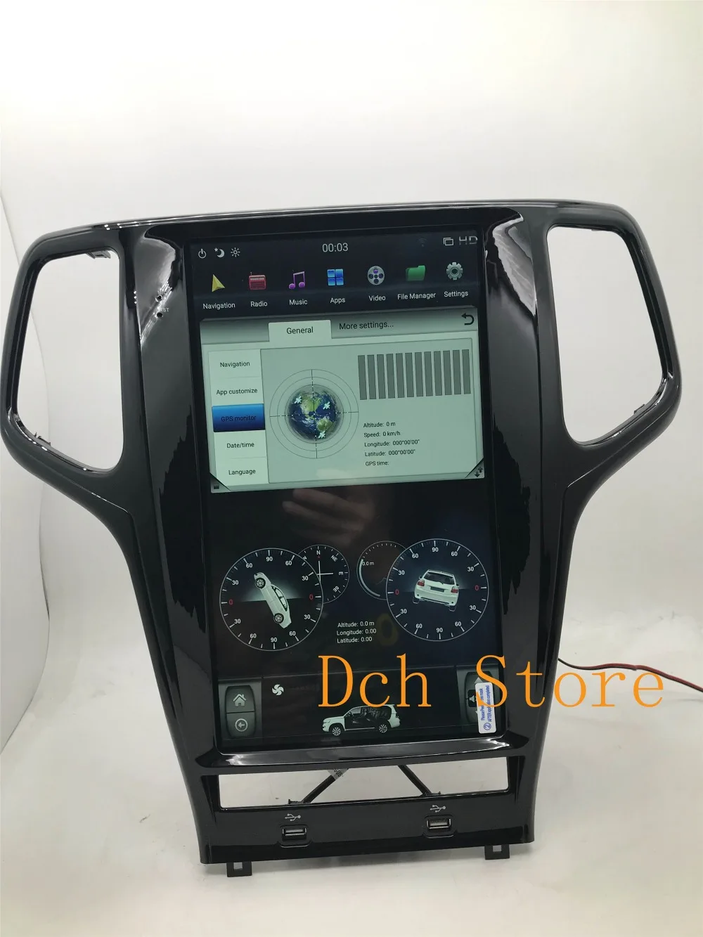 13,6 дюймов вертикальный экран Tesla стиль Android 8,1 автомобильный DVD gps плеер для Jeep Grand Cherokee 2011- px6 carplay радио navi