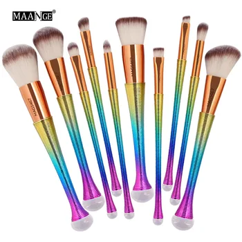 

Factory Direct Sales MAANGE 10 2017 Series Makeup Brush Set High-end Beauty Tools Hot Sales blending brush