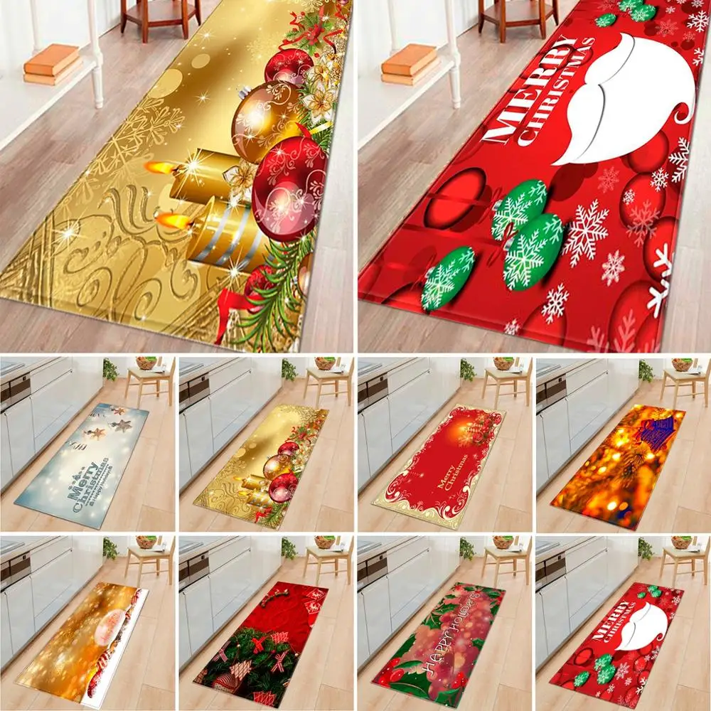 Фланелевый ковер Рождественский Декор для дома коврик ванной комнаты 2019 Navidad