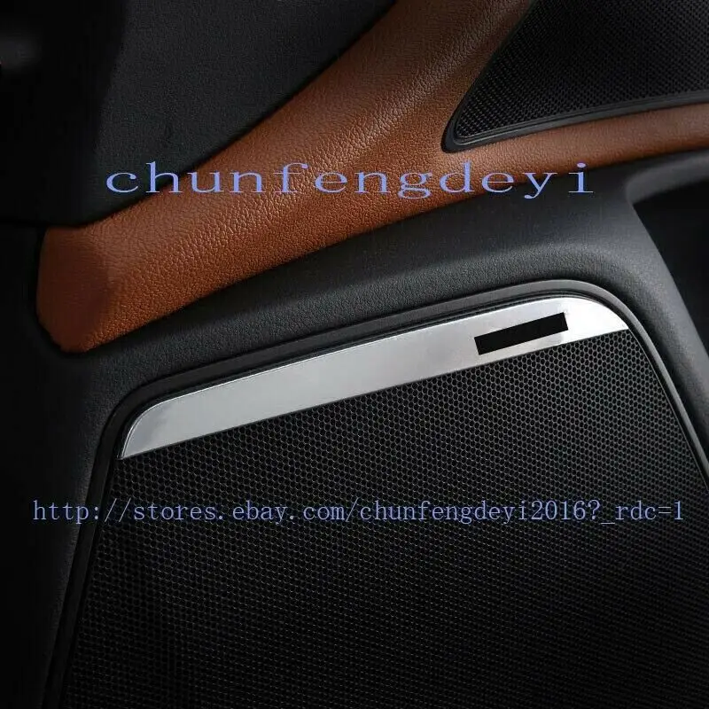 Автомобильная модификация автомобильные аксессуары АБС ХРОМ Внутренняя дверь динамик декоративная накладка для Audi A6 C7 2012
