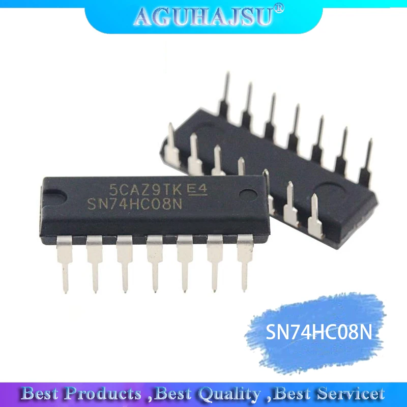 SN74HC08N DIP14 SN74HC08 DIP 74HC08N 74HC08 DIP-14 новая и оригинальная интегральная схема 10 шт. |