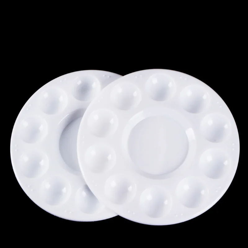 24 шт круглый поднос для краски палитра держатель для краски лоток 11 колодцев 6,7 дюймов для рукоделия профессиональный художественный покраска