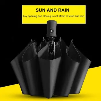 

Black Coating Strong Protective Dustproof Anti-UV Umbrella Folding Umbrella Automatic Umbrella Double Layer Sunshine Outdoor