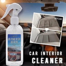 Новое поступление 200 мл многофункциональный автомобильный внутренний пеноочиститель очиститель воды для пятен кожи или ткани приборные панели
