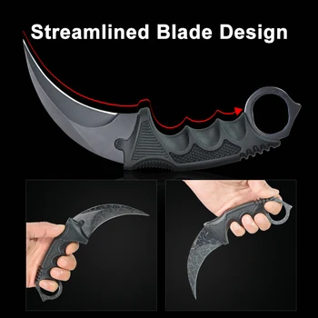

Steel Claw knives Hunting Knife CS GO Tactical Claw Neck Knife Camp Hike Outdoor Hunting Survival Tools Knife