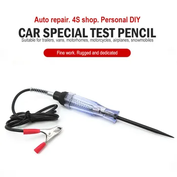 

Auto Test Pen Car Truck Electrical Circuit Voltage Tester DC 6V 12V 24V Probe Pen Detector Diagnostic Test Tools Light Probe