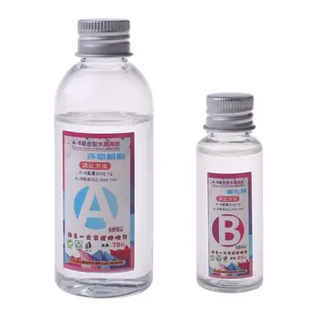 

1 Set AB Glue Case Clear Resin High Adhesive Epoxy Resin For Jewelry Making DIY Tools Transparent