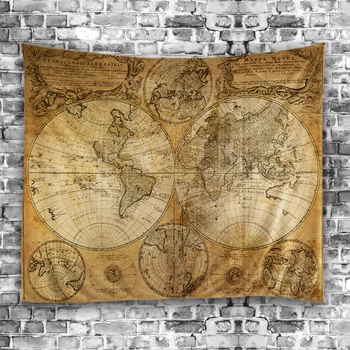 

Map Tapestry Home Tapestry Wall Hanging Ornamental Home Art Decor Living Room Dorm Background Tapestries