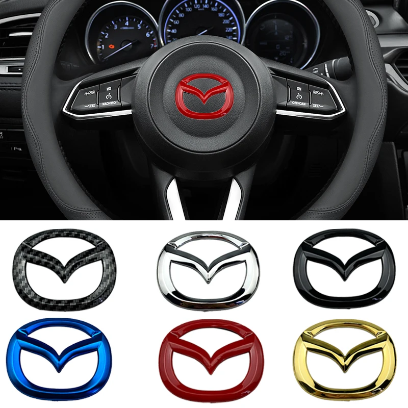 1 шт. Автомобильная наклейка эмблема рулевого колеса для Mazda 3 Axela 2 Скорость 6 Atenza MX5