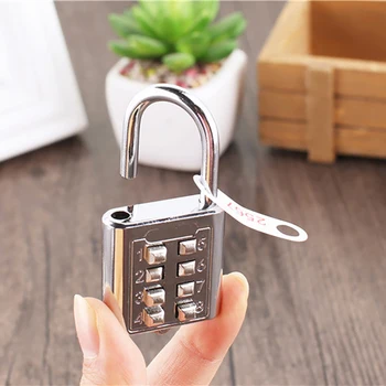 

Wonderlife 8 Digit Push Button Number Combination Padlock Mechanical Code Lock Wardrobe Password Lock Luggage Travel Safe Locks