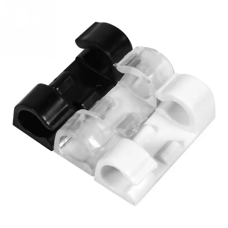 

Wire Tidy Cord Drop Clip Organizer Adhesive Cable Management Clamp 3 Colors 20pcs